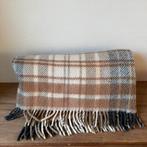 Klein Vintage Deken met Ruit in Natuurtinten, Bruin/Beige, Ophalen of Verzenden, Gebruikt