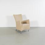 2x Montis Windy Fauteuil Beige Stof - Staal, 75 tot 100 cm, Ophalen of Verzenden, Zo goed als nieuw, Metaal