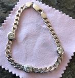 Prachtige zilveren armband 925 gekeurd met kristal, Met kristal, Verzenden, Zo goed als nieuw, Zilver