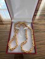 Gouden Koningsketting, Sieraden, Tassen en Uiterlijk, Kettingen, Ophalen of Verzenden, Zo goed als nieuw, Goud