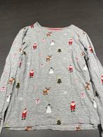 t-shirt lange mouw met kerstfiguurtjes, Ophalen of Verzenden, Gebruikt, Jongen of Meisje, Shirt of Longsleeve
