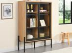 Display Cabinet w/ 2 sliding doors | MEMPHIS II, Met deur(en), 25 tot 50 cm, 100 tot 150 cm, Modern