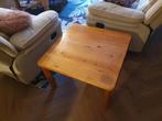 Grenen salon/bijzettafel, Ophalen, Gebruikt, 50 tot 100 cm, Vierkant