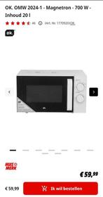 Basic microwave, barely used. Pickup in Amsterdam., Witgoed en Apparatuur, Magnetrons, Ophalen, Zo goed als nieuw, Vrijstaand