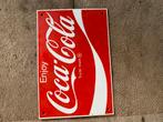 Coca cola emaille plaat, Ophalen of Verzenden, Zo goed als nieuw
