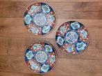 3 gold Imari chinese borden porselein, Ophalen of Verzenden