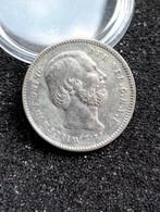 Zeldzame 25 Cent 1890 zonder punt, Postzegels en Munten, Munten | Nederland, Zilver, Ophalen of Verzenden, Koning Willem III, Losse munt