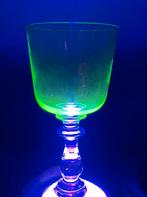 Annagroen uranium glas wijnglas 19e eeuw, Ophalen of Verzenden