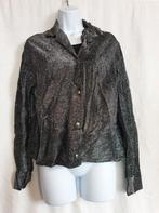 Leuke glitterblouse voor jaren 80 of disco feestje. Mt L, Carnaval, ., Maat 42/44 (L), Ophalen of Verzenden
