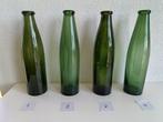 Vier glazen posteleinflessen (van glas), Ophalen of Verzenden