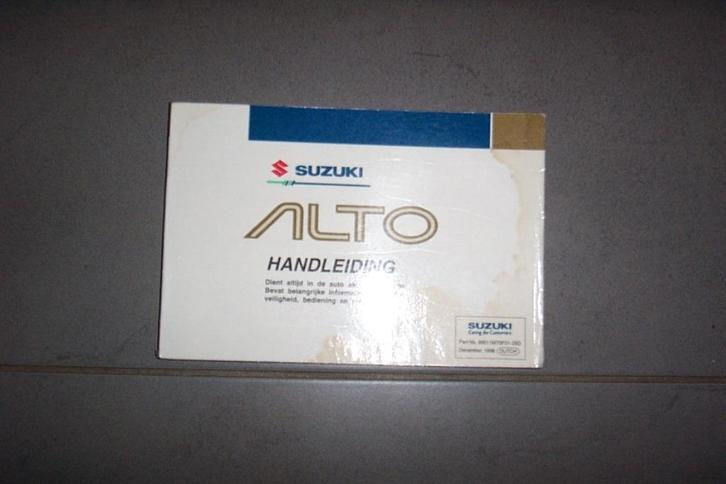Gebruikershandleiding SUZUKI ALTO   1994/2002, Auto diversen, Handleidingen en Instructieboekjes, Ophalen of Verzenden