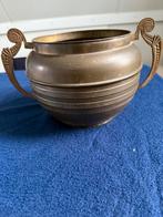 Antieke bronzen pot met handvatten, Ophalen of Verzenden, Brons