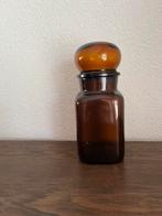 Apothekerspot bruin vintage groot model 21,5cm hoog, Antiek en Kunst, Antiek | Glas en Kristal, Ophalen