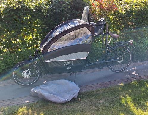ELEKTRISCHE bakfiets gazelle cabby c7, Fietsen en Brommers, Elektrische fietsen, Zo goed als nieuw, Overige merken, 50 km per accu of meer