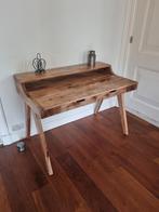 Bureau Mansoon mangohout, Huis en Inrichting, Bureaus, Ophalen, Zo goed als nieuw