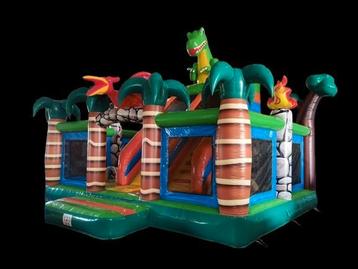 Te koop mooi nieuw springkussen mega dino 6 x 6,5 meter  beschikbaar voor biedingen
