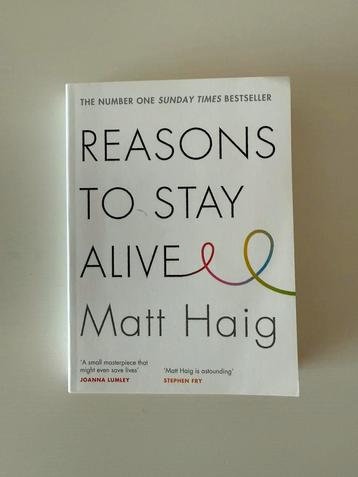 Matt Haig - Reasons to Stay Alive beschikbaar voor biedingen