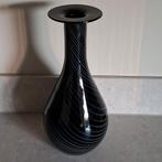 Murano Sommerso Vaas, Zwart, Ophalen of Verzenden, Minder dan 50 cm, Glas