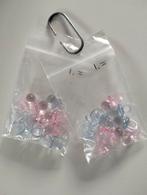 Plastic speentjes 2 cm in rose en/of blauw, Ophalen of Verzenden, Nieuw