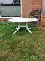 Goede kunstof hartman tafel, Tuin en Terras, Tuintafels, Ophalen of Verzenden, Gebruikt, Rechthoekig, Kunststof
