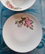Mitterteich vintage borden schaal roze witte roos, Antiek en Kunst, Antiek | Servies los, Ophalen of Verzenden