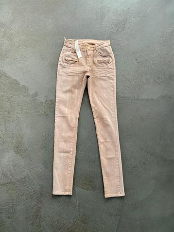 F566 Nieuw: jeans Jade Twelve: mt 27=XS=34 broek taupe beige beschikbaar voor biedingen