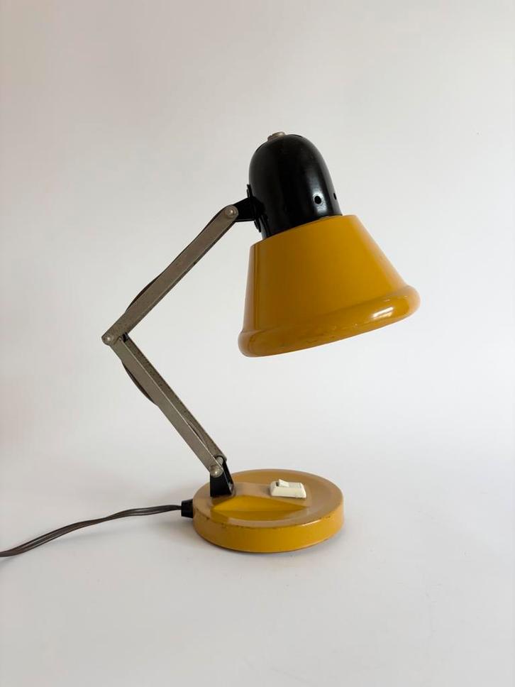 Superleuke Vintage, retro tafellamp, wandlamp, Kiga, ‘60, Huis en Inrichting, Lampen | Tafellampen, Gebruikt, Minder dan 50 cm