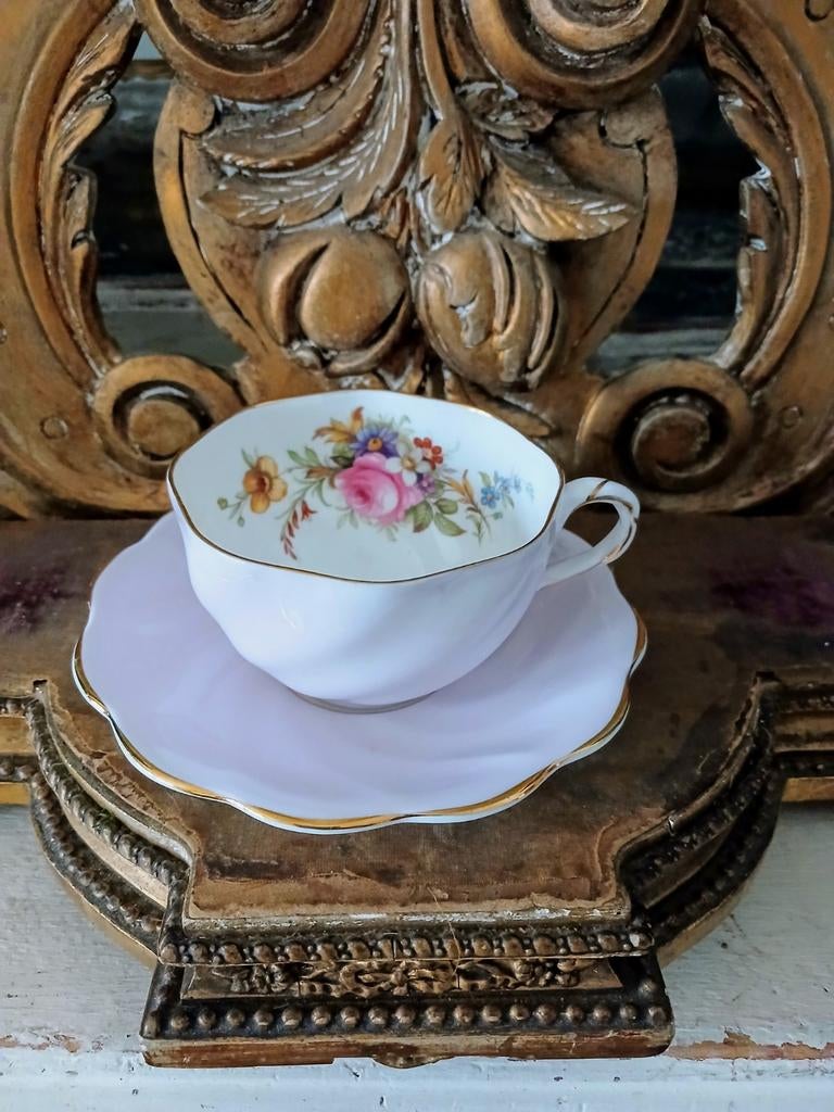 Oude vintage kop en schotel Coalport., Antiek en Kunst, Verzenden