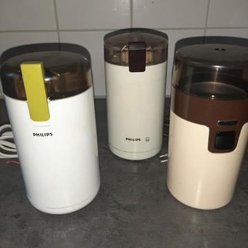 3 Vintage Philips Koffiemolens - Nieuw! beschikbaar voor biedingen