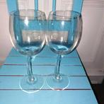 J.P. Chenet wijnglazen met een krom steeltje 2 stuks, Ophalen, Glas of Glazen, Overige stijlen, Glas