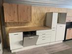 keuken wit eiken nieuw 280 cm, Overige materialen, Wit, Nieuw, Enkelwandige keuken
