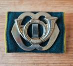 Baretembleem Jagers, Verzamelen, Ophalen of Verzenden, Landmacht, Nederland, Embleem of Badge