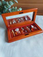 Miniatuurset in houten box, Ophalen of Verzenden, Zo goed als nieuw, Miniatuur, Gevuld