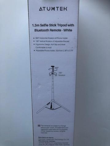 Selfiestick Atumtek  Wit beschikbaar voor biedingen