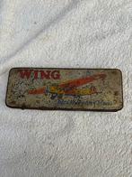Vintage Blikken Doosje - Wing Vliegtuig, Verzamelen, Blikken, Ophalen of Verzenden, Gebruikt, Overige, Overige merken