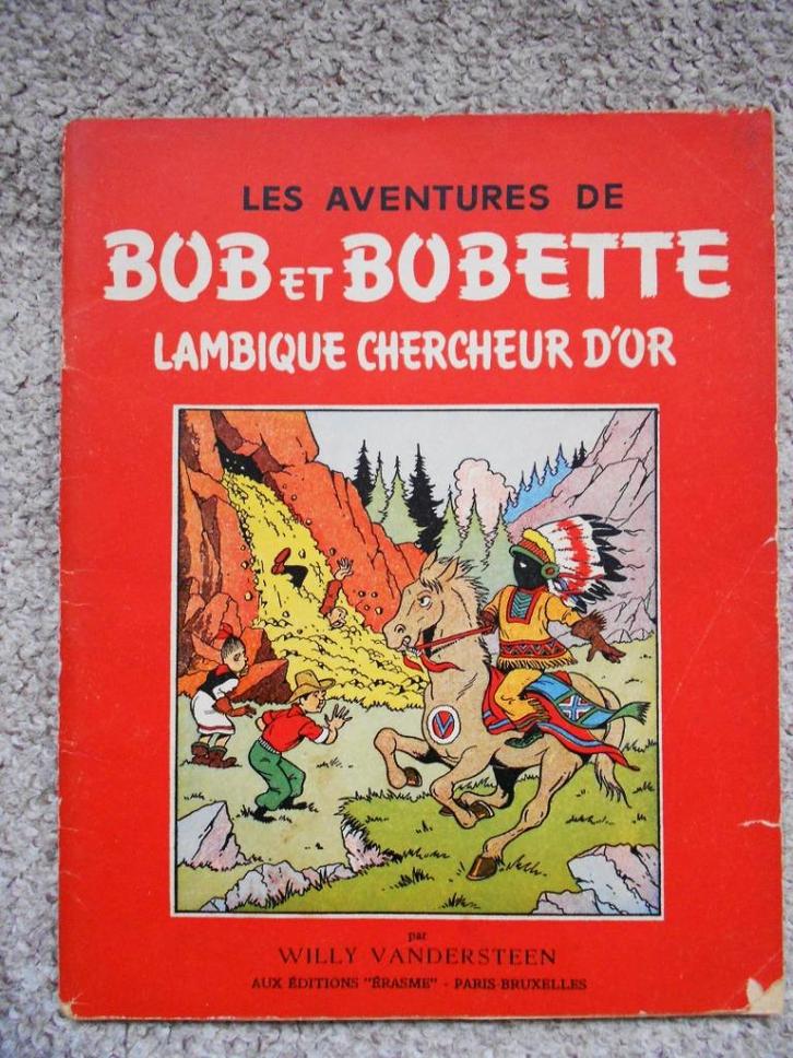 Bob et Bobette -Lambique Chercheur d'Or -softc -herdruk 1954, Boeken, Stripboeken, Gelezen, Eén stripboek, Ophalen of Verzenden