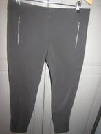 G453 Zerres mt 40 normal broek ritsen zwart grijs stretch, Kleding | Dames, Broeken en Pantalons, Maat 38/40 (M), Verzenden, Zwart