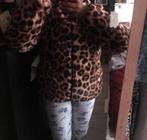 Luipaardprint winter Jas - Maat L, Kleding | Dames, Jassen | Winter, Bruin, Maat 42/44 (L), Ophalen of Verzenden, Gedragen