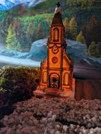 Kerk kerst met verlichting., Ophalen of Verzenden