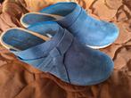 Sanita houten klomp leer jeansblauw 38 (37.5) nieuw, Kleding | Dames, Schoenen, Blauw, Overige typen, Nieuw, Ophalen of Verzenden