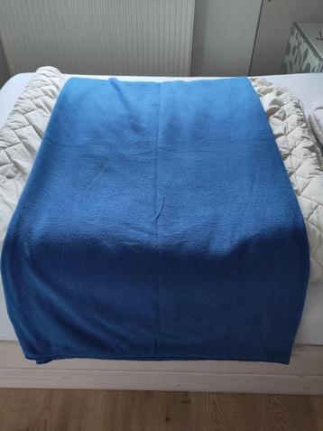 grote lap blauwe fleece 3m x 1,6 m