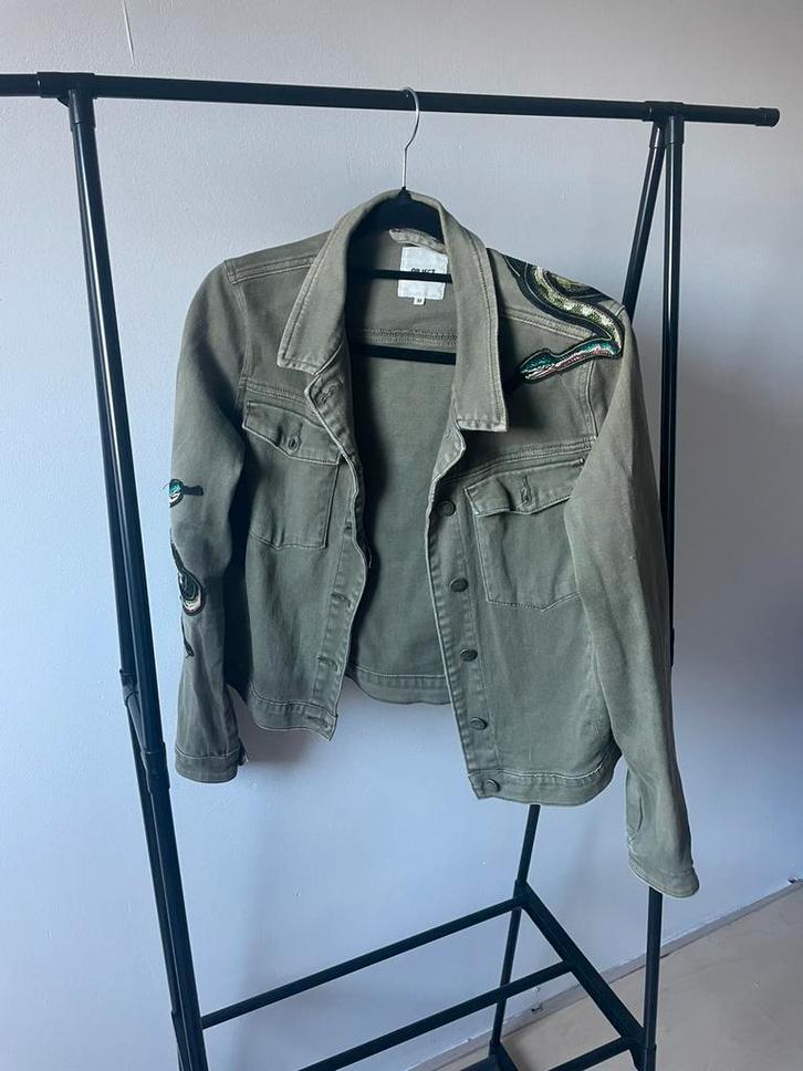 Object jas maat 38, Kleding | Dames, Jassen | Zomer, Zo goed als nieuw, Maat 38/40 (M), Groen, Verzenden
