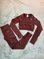 Gymshark set 2 delig, Bruin, Ophalen of Verzenden, Maat 34 (XS) of kleiner, Gymshark