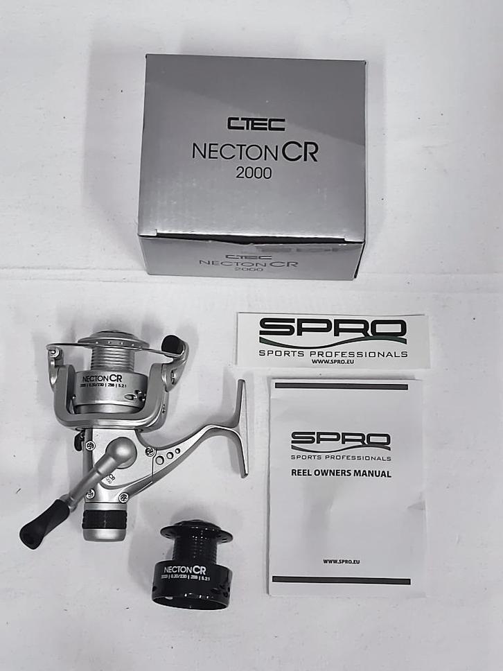 Spro Necton CR 2000 Molen 2-Lagers + Reserve Spoel - Nieuw !, Watersport en Boten, Hengelsport | Roofvissen, Nieuw, Molen, Ophalen of Verzenden