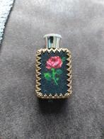 Vintage Parfumflesje met Roos, Antiek en Kunst, Ophalen of Verzenden