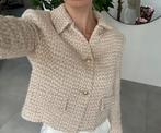 Kort jasje blazer Zara maat S ecru beige, Maat 38/40 (M), Nieuw, Ophalen of Verzenden, Jasje