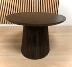 Japandi salontafel / bijzettafel mokka bruin rond, Huis en Inrichting, Tafels | Salontafels, Ophalen, 50 tot 100 cm, Rond, Nieuw