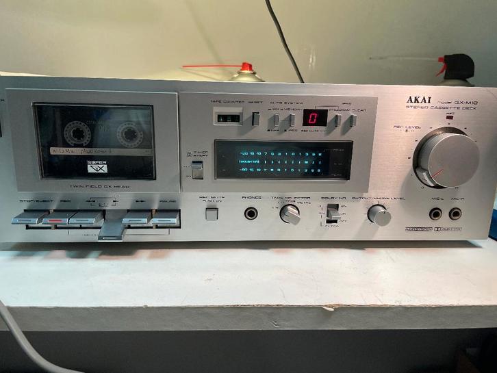 Akai cassettedeck GX-M10, Audio, Tv en Foto, Cassettedecks, Enkel, Akai, Auto-reverse, Tape counter, Ophalen of Verzenden