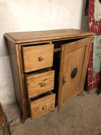 Oud grenen kastje/spekkast/antiek spekkastje, Ophalen of Verzenden