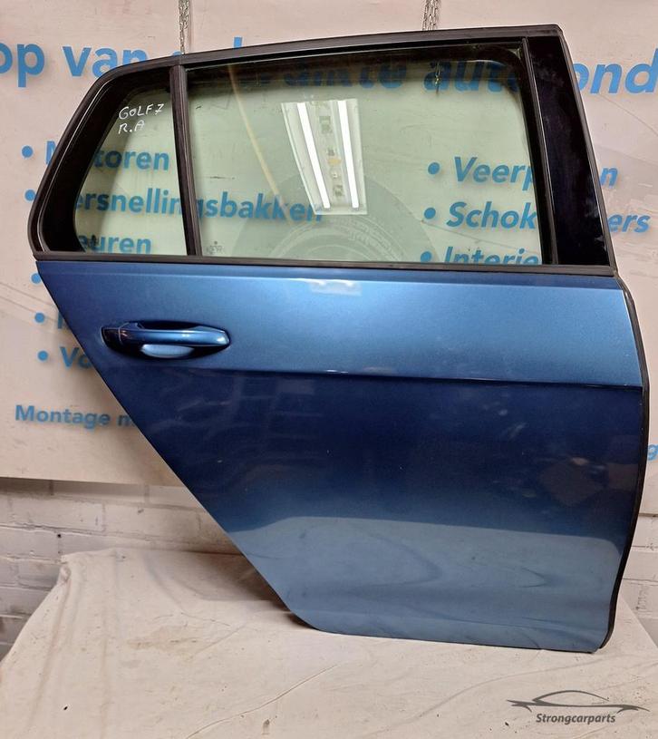 Deur Portier VW Golf 7 VII Hatchbak rechts achter kleur LA5J, Auto-onderdelen, Carrosserie en Plaatwerk, Deur, Volkswagen, Gebruikt